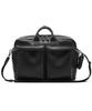 Aged Gray Shrunken Briefcase (Black)