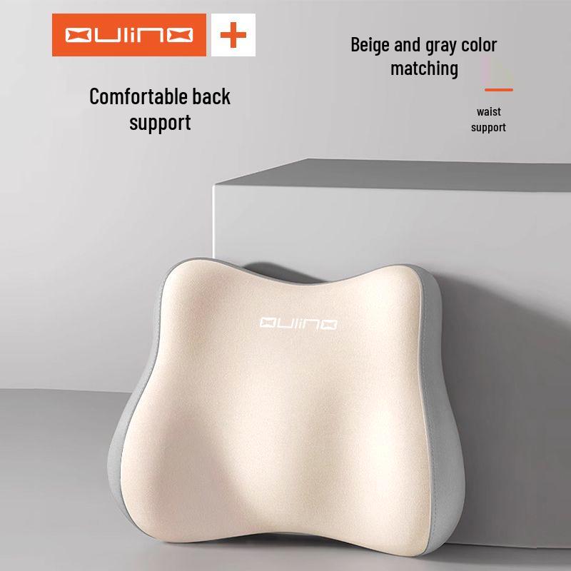 Ergonomický bederní podpůrný polštář pro kancelářskou židli a auto