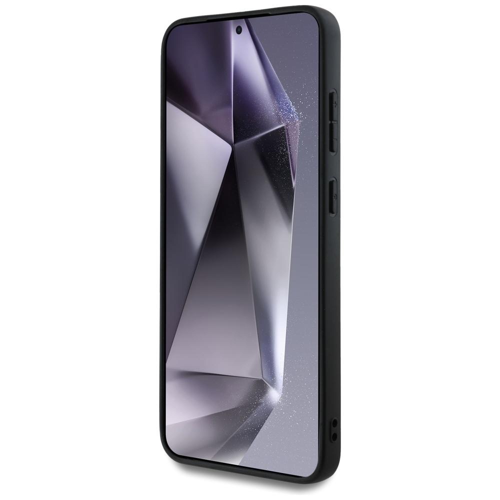 Etui Guess Leather 4G Colored Ring       Classic Logo Magsafe Samsung Galaxy S25 Czarny