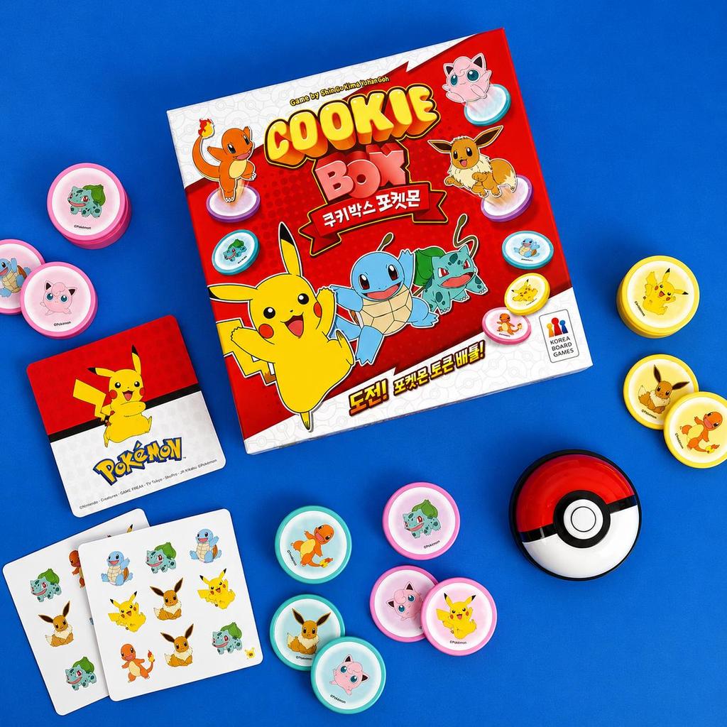 Pokémon Cookie Box Matching Board Game for Kids & Family