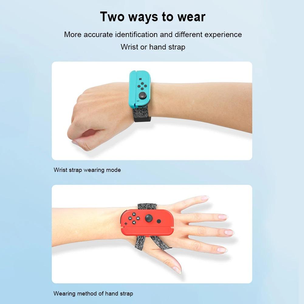 For Nintendo Switch Just Dance Game Accessories for Joy-con Controller Adjustable Clamp Elastic Wristband Dance