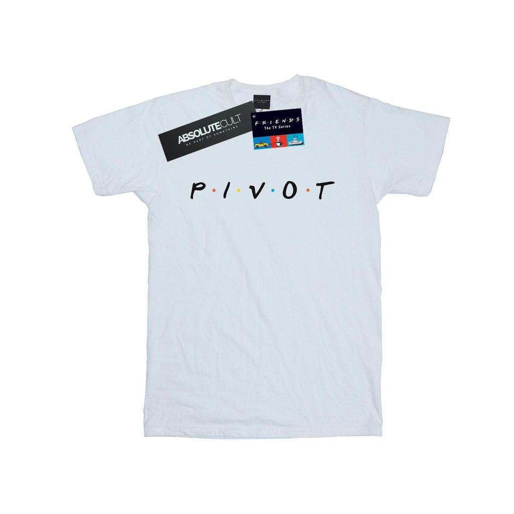 Friends Mädchen-T-Shirt aus Baumwolle mit Pivot-Logo