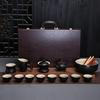 Japanese Zen Black Pottery Tea Set