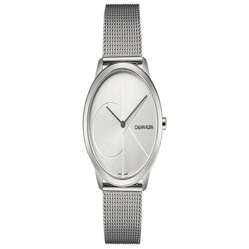 CALVIN KLEIN Quartz Simple Series Watch Quartz Movement Stainless Steel Strap Silver Dial Men s Watch Extension K3M2112Z