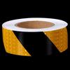 Shock Clan Yellow-Black Diagonal Reflective Safety Tape