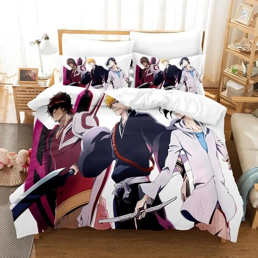 2025 Bleach Bedding Set Single Twin Full Queen King Size Bed Set Adult Kid Bedroom Duvet Cover Sets 3D Print Anime Bed Set