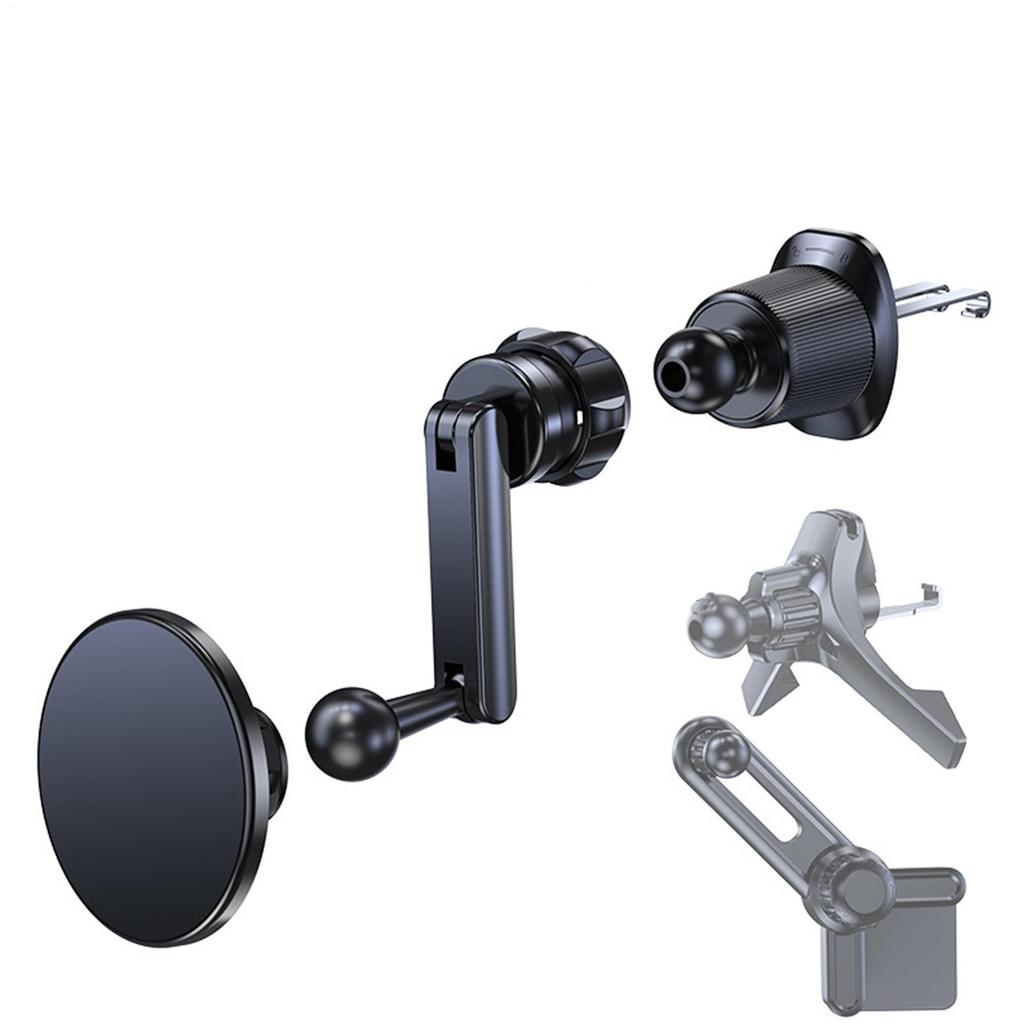 Ball Joint Extension Arm Aluminum Alloy Connector Car Phone Stand Rotating Rod For Air Outlet Vent Clamp Cradle Truck Auto