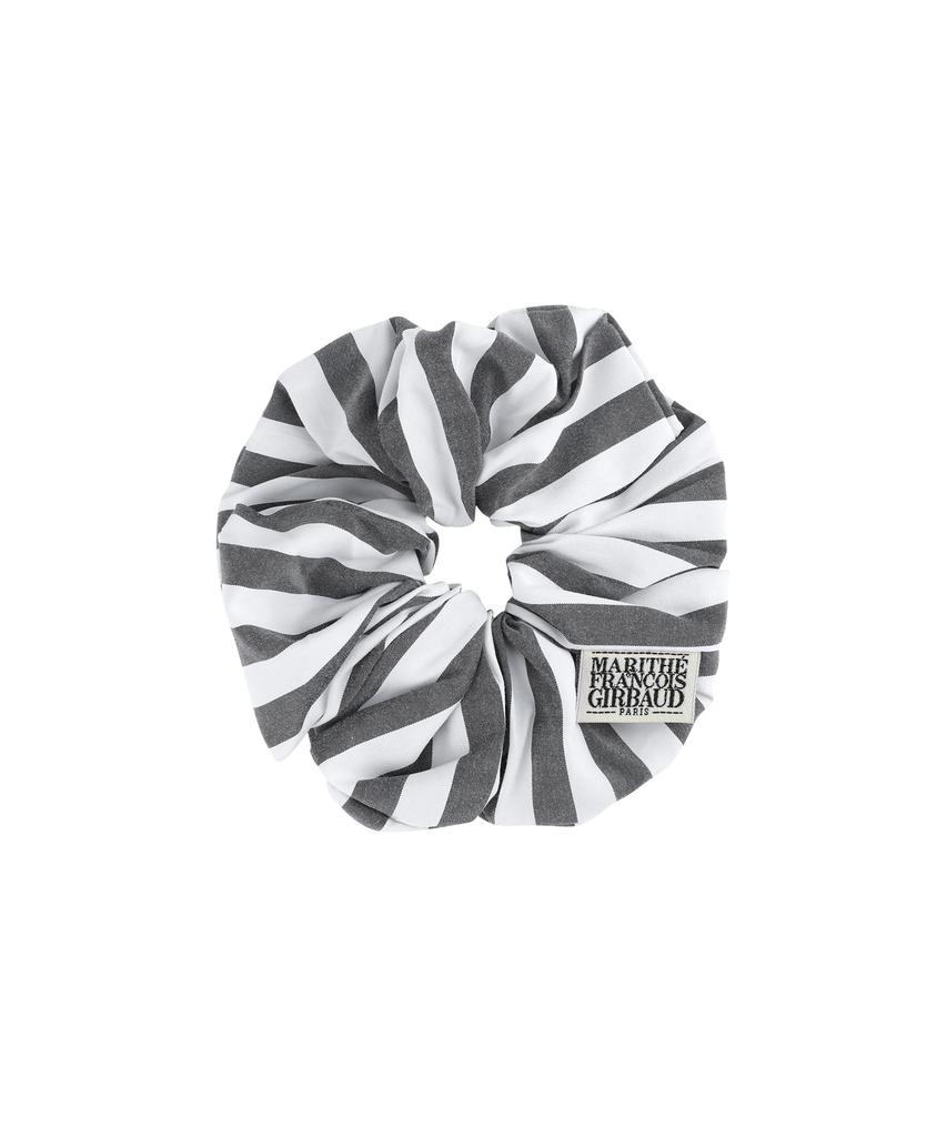Marith + Franois Girbaud Classic Logo Stripe Hair Scrunchie Black