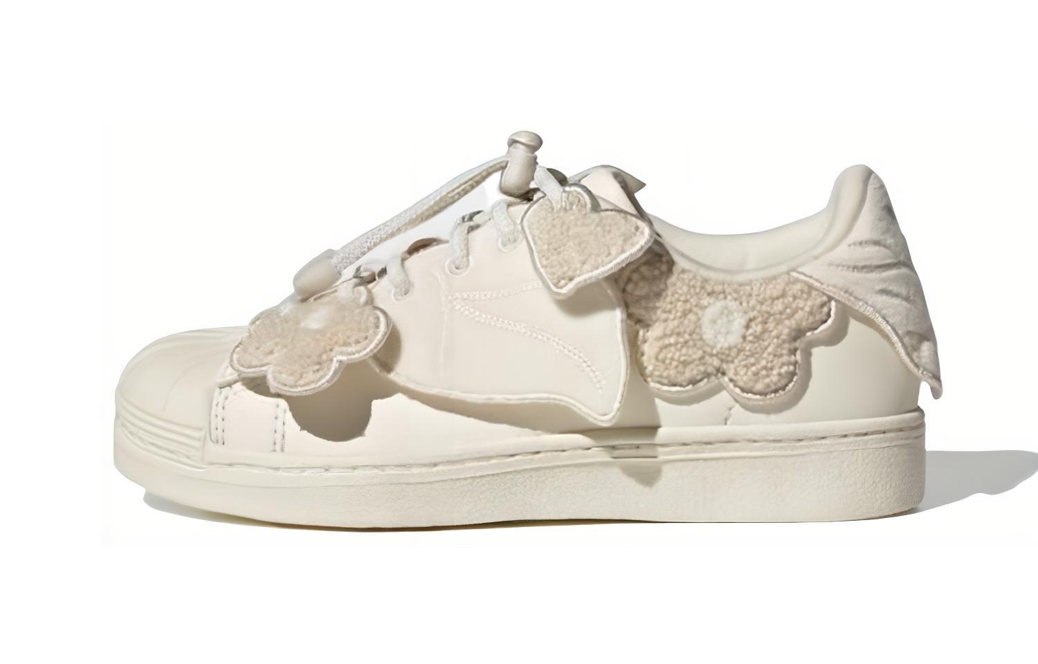 

Melting Sadness x Adidas Originals SUPERSTAR 360 C Low top Skateboard Shoes Ivory Children Aged 3 7 Years Old HR1634 30.5