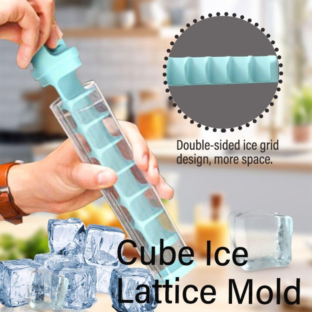 

PP Ice Mould With Lid Ice Maker New Ice Cube Molds Bar синій
