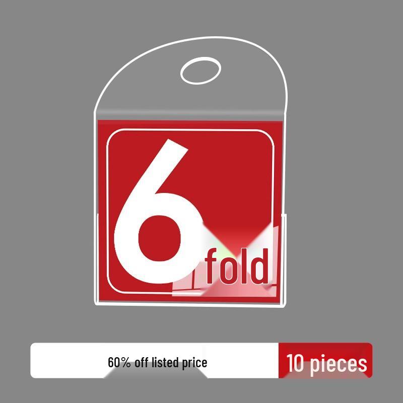 Promotional Clothing Store Hang Tag: Price, Discount, Recommended Label for Shelf Display