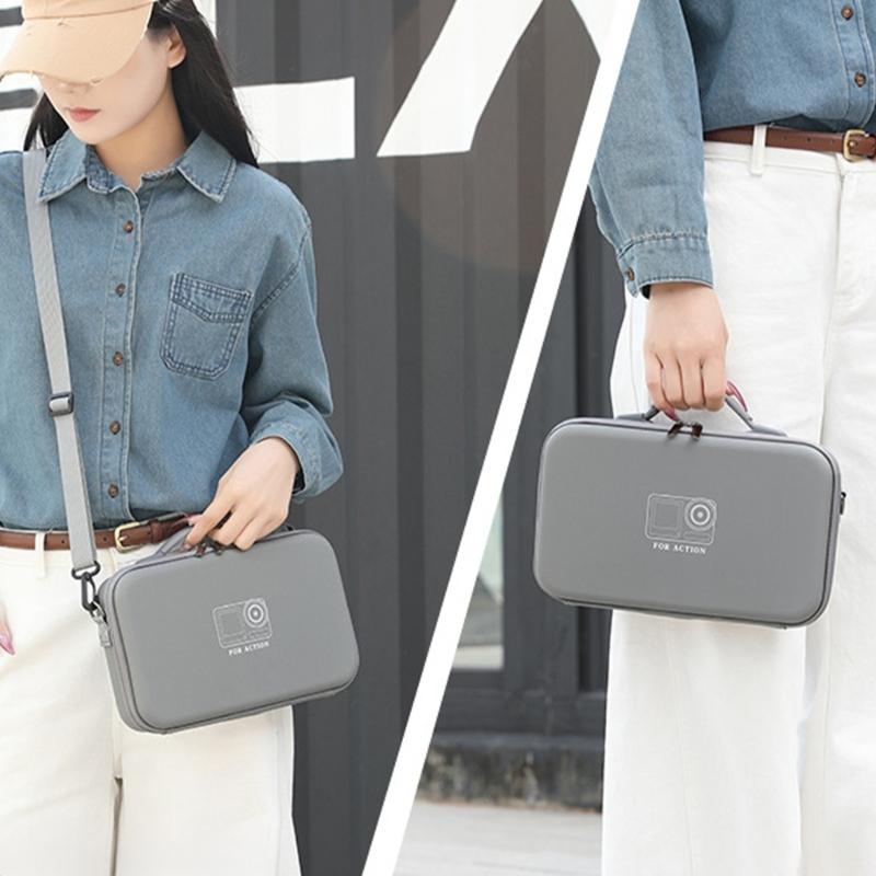 Action Camera Shoulder Bag for Action 6 Multiple Device Compatibility Accessories Organiser Case Outdoor Use