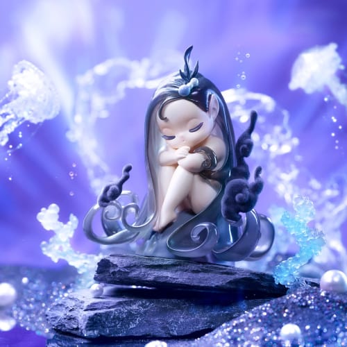 52TOYS SLEEP Elves of Sea Series Trading Figures, Blind Box Collectible Figures, Painted, Gachapon Desktop Decorations, Dolls, Toys, Desktop Decoratio