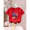 European sizes Girl's Round Neck T-Shirt, Short Sleeve,  Summer Casual Comfortable Sporty Fashion for Teen Girls' Daily Wear