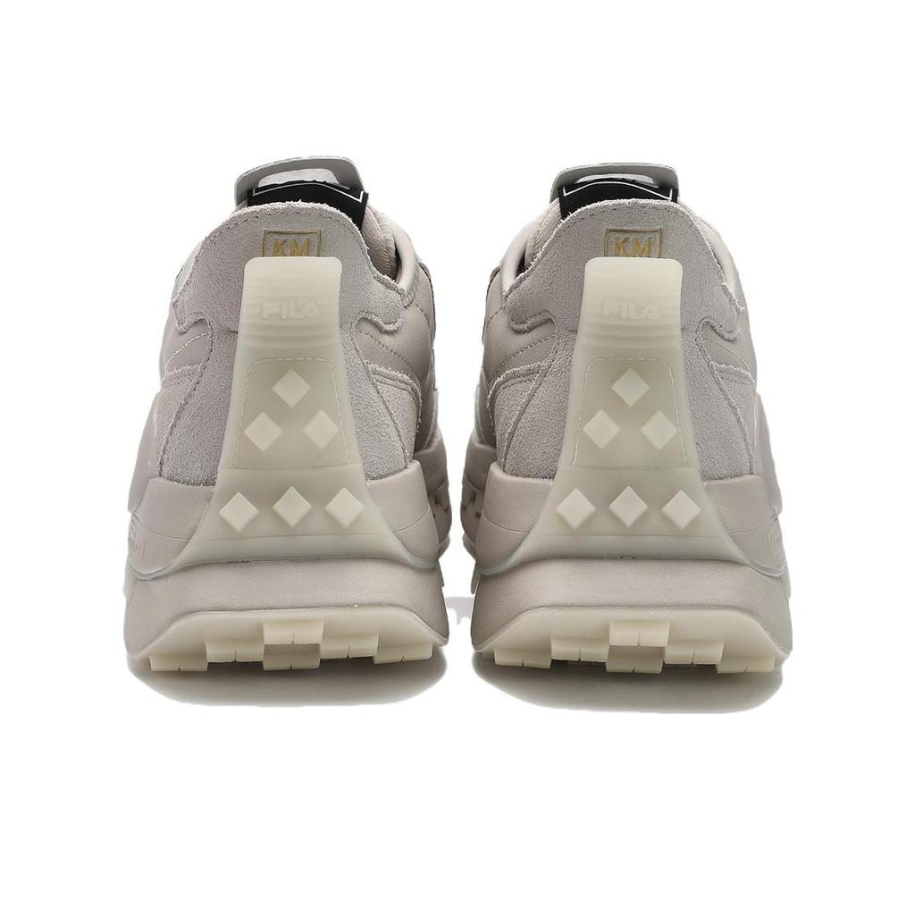 New FILA KM Cushioning Breathable Support Low Top Casual Running Shoes Men's Silver Gray F12M413105FOG