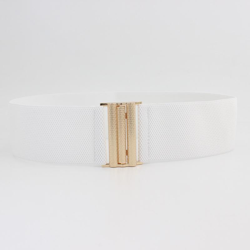 Buckle Elastic Wide Belt Women'S Waist Decorative Dress With Coat Jacket Elastic Waist Seal Three Sizes