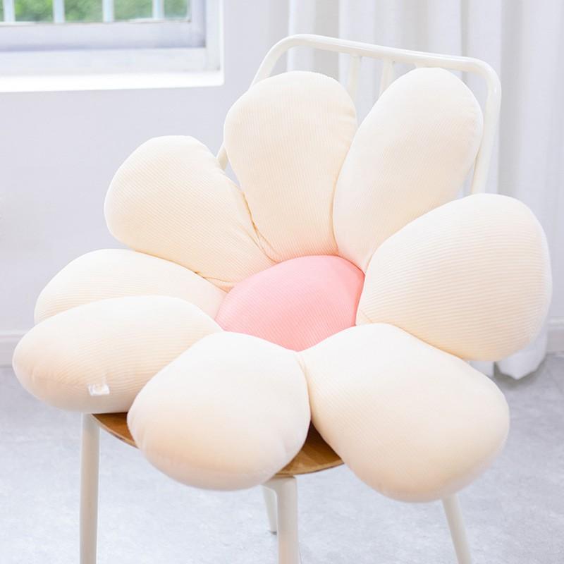 Fresh Colorful Daisy Flower Plush Pillow Toy Soft Cartoon Plant Stuffed Doll Chair Cushion Car Pillow Kids Lovers Birthday Gift
