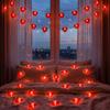 Battery Operated Love Heart Fairy Light Garland Romantic LED Valentines Day Decor  Party Decoration