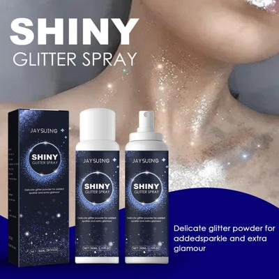 60ml Brightening Powder Film Formation Beautiful Shining Convenient Safe Halloween Makeup Tool Attractive Shiny Glitter Spray Powder for Collarbone