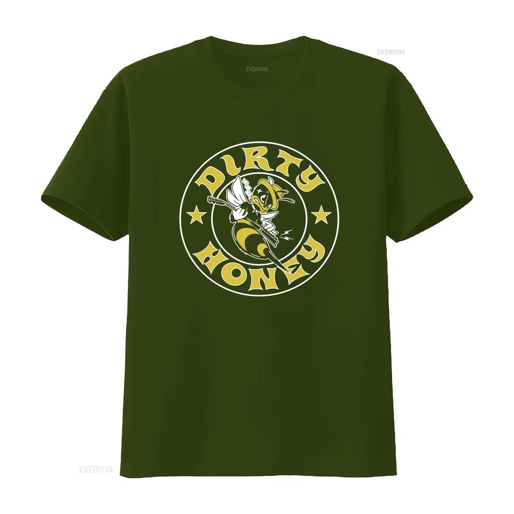 New Limited Edition Dirty Honey Angry Bee Metal Vintage T Shirt For Unisex Vintage Washed Graphic Stretched Casual