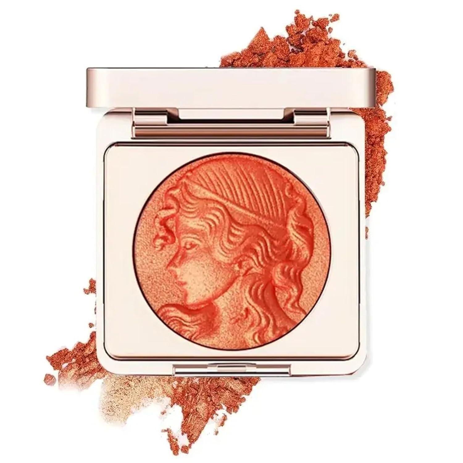 

Embossed Smooth Powder Blush Palette for Cheeks, Korean Blush Makeup Palette,Highlight Blush Palette Smooth Powder Blush B