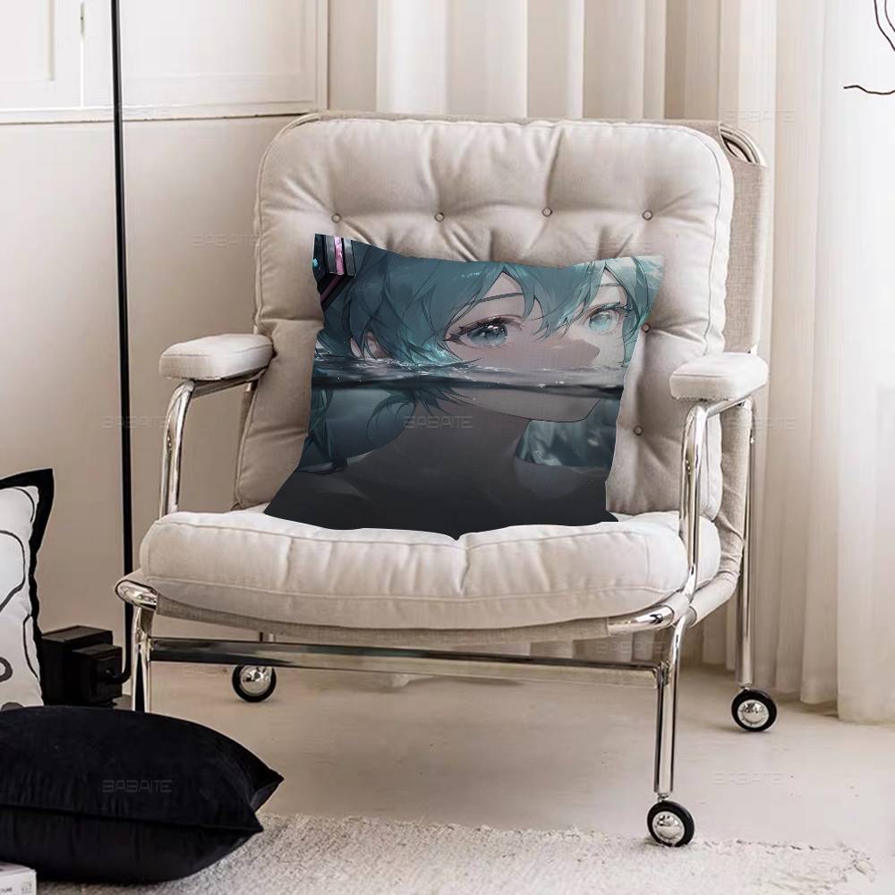 H-Hatsunes M-Miku Pillow Gift Home Office Decoration Bedroom Sofa Car Cushion Cover case 45x45