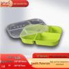 Huihuang PP Plastic 4-Compartment Divided Lunch Box with Lid