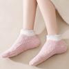 Non-slip Short Socks Coral Fleece Low Cuff Socks New Sleep Socks  Autumn Winter