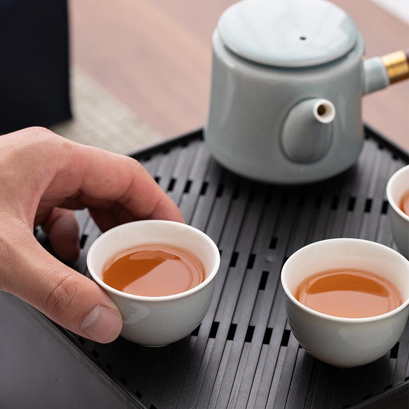 Ceramic Portable Kung Fu Travel Tea Set Business Enterprise Banking Company Annual Meeting Gifts
