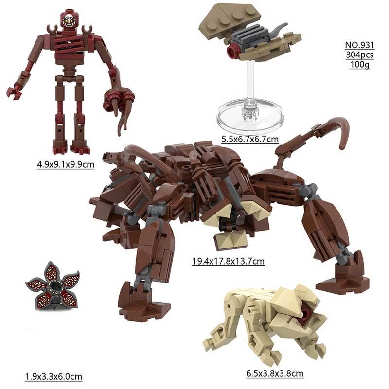 NEW Stranger Demogorgon Buliding Blocks Anime Vecna Action Figure Mind Flayer Bricks Minifigure Decor Model Toy Kids Gift