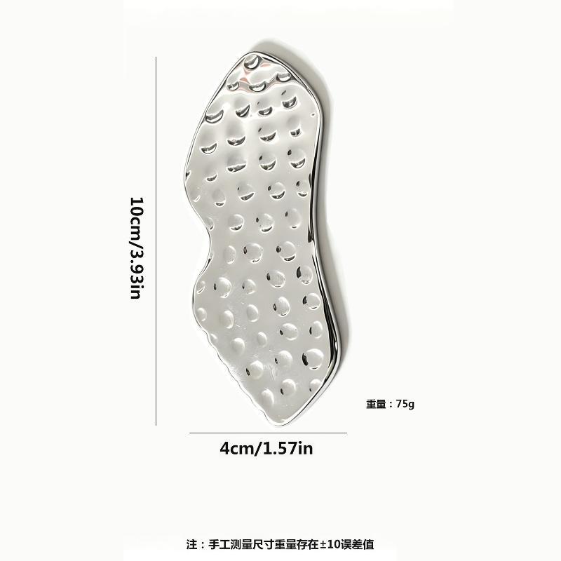 Aço Inoxidável 304 Ferramentas de Massagem Facial Gua Sha Raspador de Metal Liso Resistente Para Rosto Corpo Reduzir Inchaço