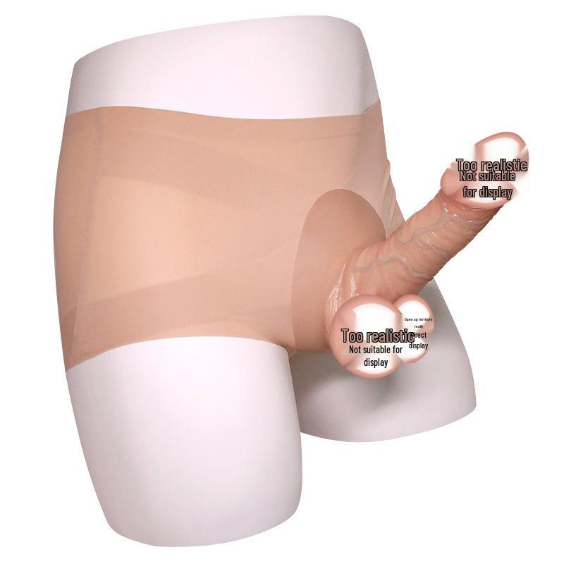 Silicone Realistic Phallus Wearable Panties for Lesbian Lala Toys