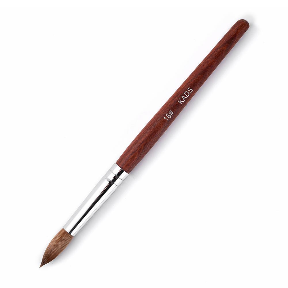 

KADS 16 # Акриловая кисть для дизайна ногтей Колинская ручка из соболя Красное дерево Акриловая кисть для дизайна ногтей Кисть для дизайна ногтей Кисть для рисования