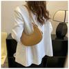 Women's Faux Leather Crescent Bag New Lightweight Shoulder Crossbody Purse Soft Texture Hobo Bag