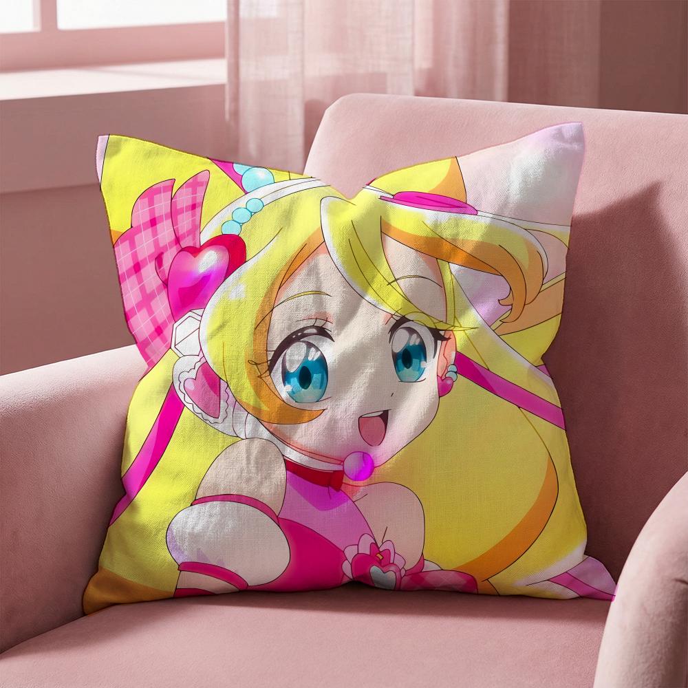 Federa Cuscino Multi-Scena Reversibile, Morbida e Resistente per Uso Quotidiano - You and Idol Pretty Cure