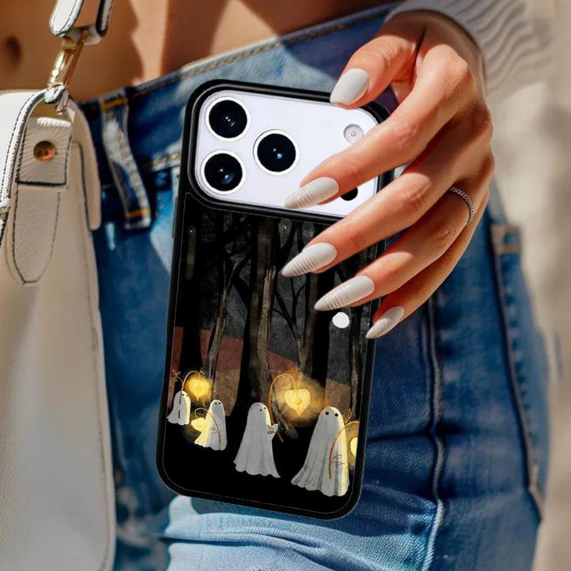 There's A Ghost Phone Case For iPhone 17 Air 14 15 13 12 Max Cover For Apple 16e 11 Pro Max Plus Coque