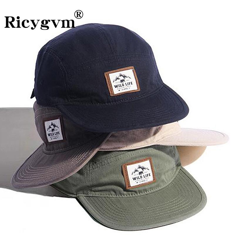Flat Brim Peaked Cap For Men Women Fashion Baseball Hat Cotton Casual Snapback Sun Visors Hip Hop Bonnet