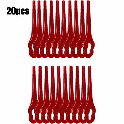 Plastic Grass Trimmer Blades 20 Pcs For IKRA HURRICANE Garden Tool Parts Grass Trimmer Blades HATI 18 Tool Parts