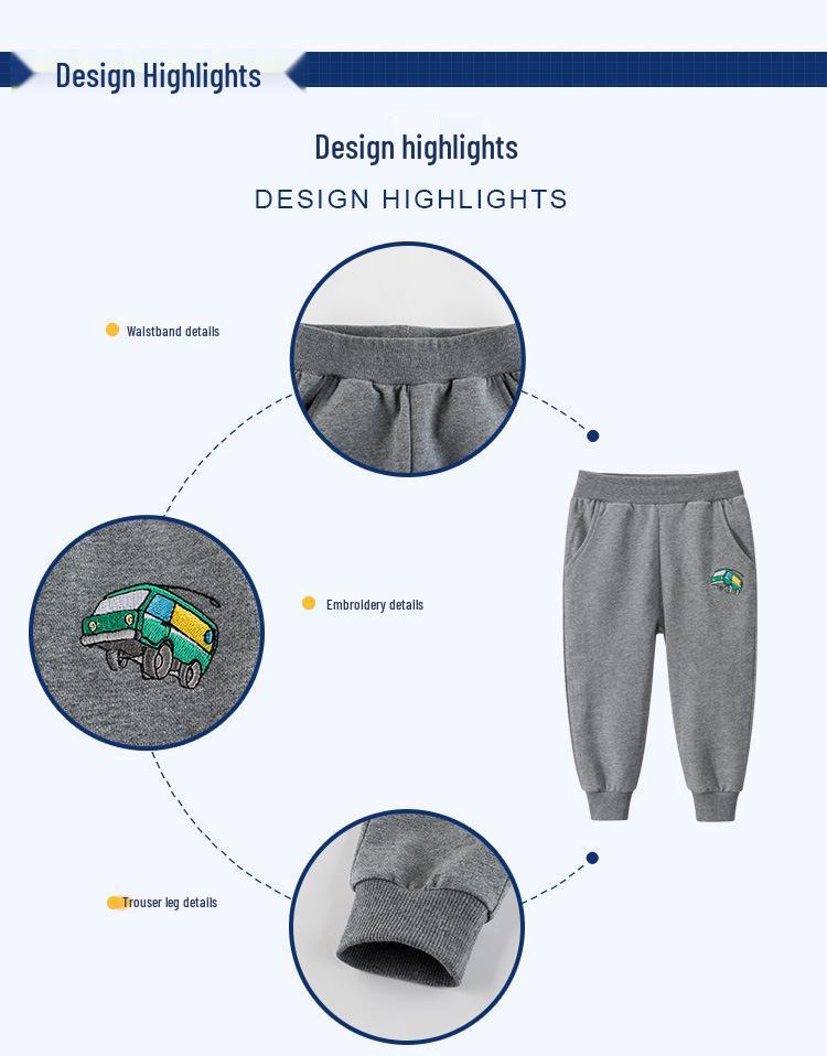 27KIDS Children's Autumn Sports Pants - Boys' Casual Long Pants