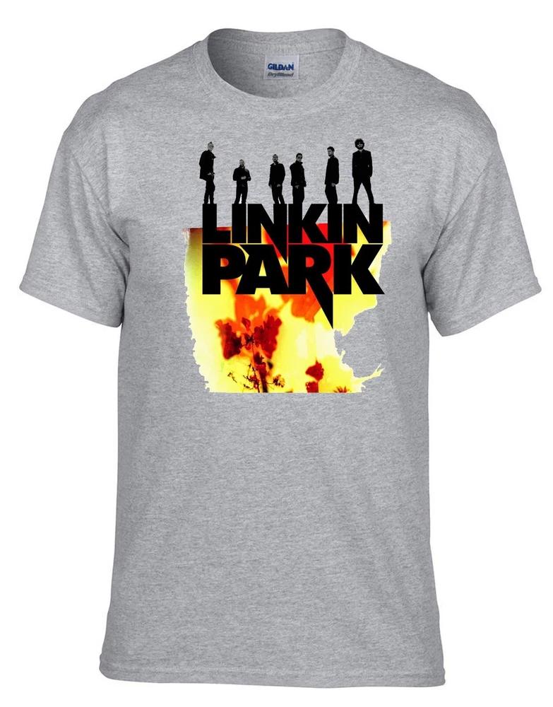 Linkin Park Logo Rock Music Gray Tshirt 068grey S