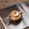 290ml Teapot Yixing Purple Clay Pot Hand Carved Teapots for High-temperature Firewood Burning In Raw Ore Chinese Style Tea Pot