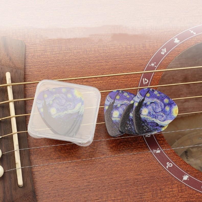 Smooth Guitar Picks Ukulee 0.46/0.71/0.96mm For Acoustic Blue