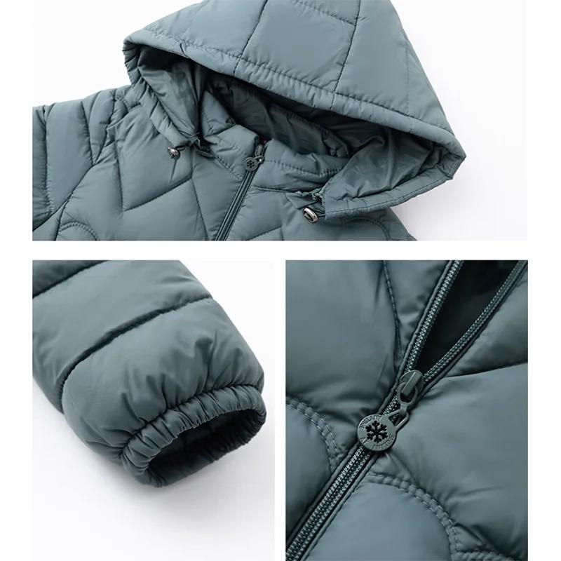 Women Cotton-Padded Down Jacket Long Sleeve Thin  Light Hooded Loose Cotton Coat Short Outwear
