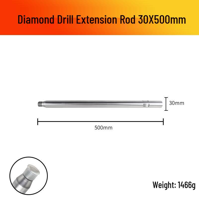 Han Axe Diamond Core Drill Bit Extension Rod for Drilling Machines