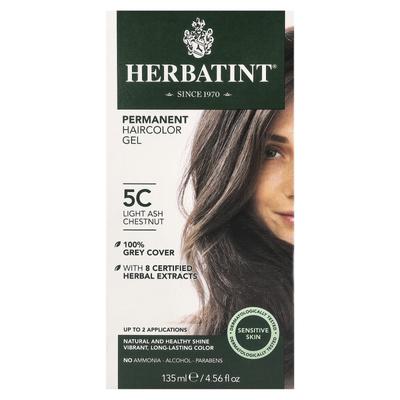 Gel Colore Permanente, 5C, Castano Cenere Chiaro, 4.56 fl oz (135 ml)