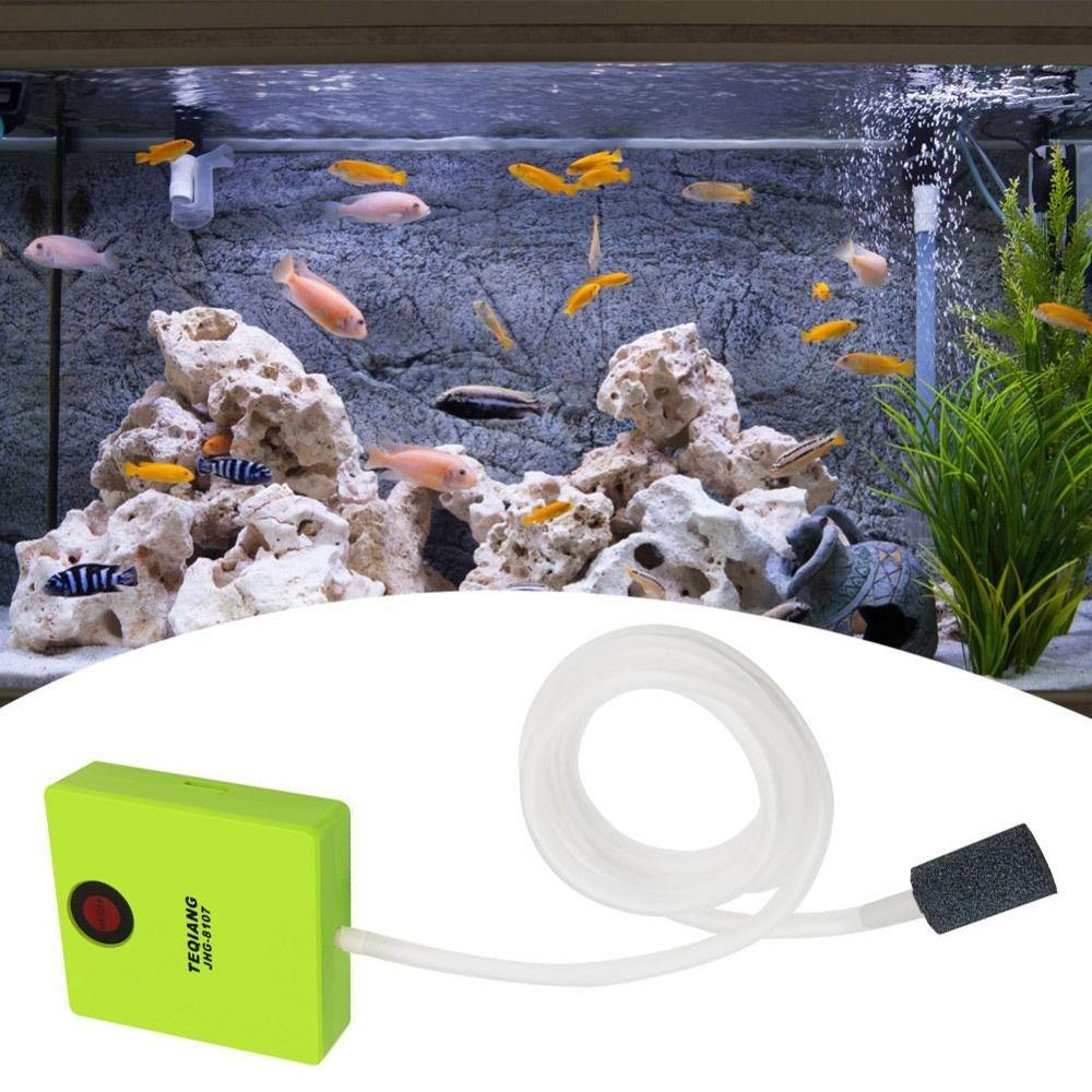 

Dry Battery Operated Aquarium Air Pump Mini Size Portable Aerator Small Fish Tanks
