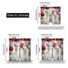 Set Of 2 Christmas Curtains Cute Winter Holiday Xmas Gifts Snowflakes Elf Window Drapes Suitable Living Room Bedroom Kitchen Curtain Polyester Perfect