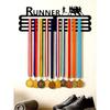 Black Metal Wall Shelf for Sports Memorabilia, Rustproof Storage for Living Room Bedroom