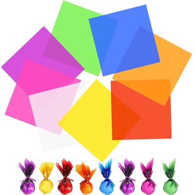 KALOLINNA Colored Cellophane 8 Set of Transparent Cellophane Sheets, Colors, 80, Children's Crafts, DIY, Paper, Wrapping, Crafts…