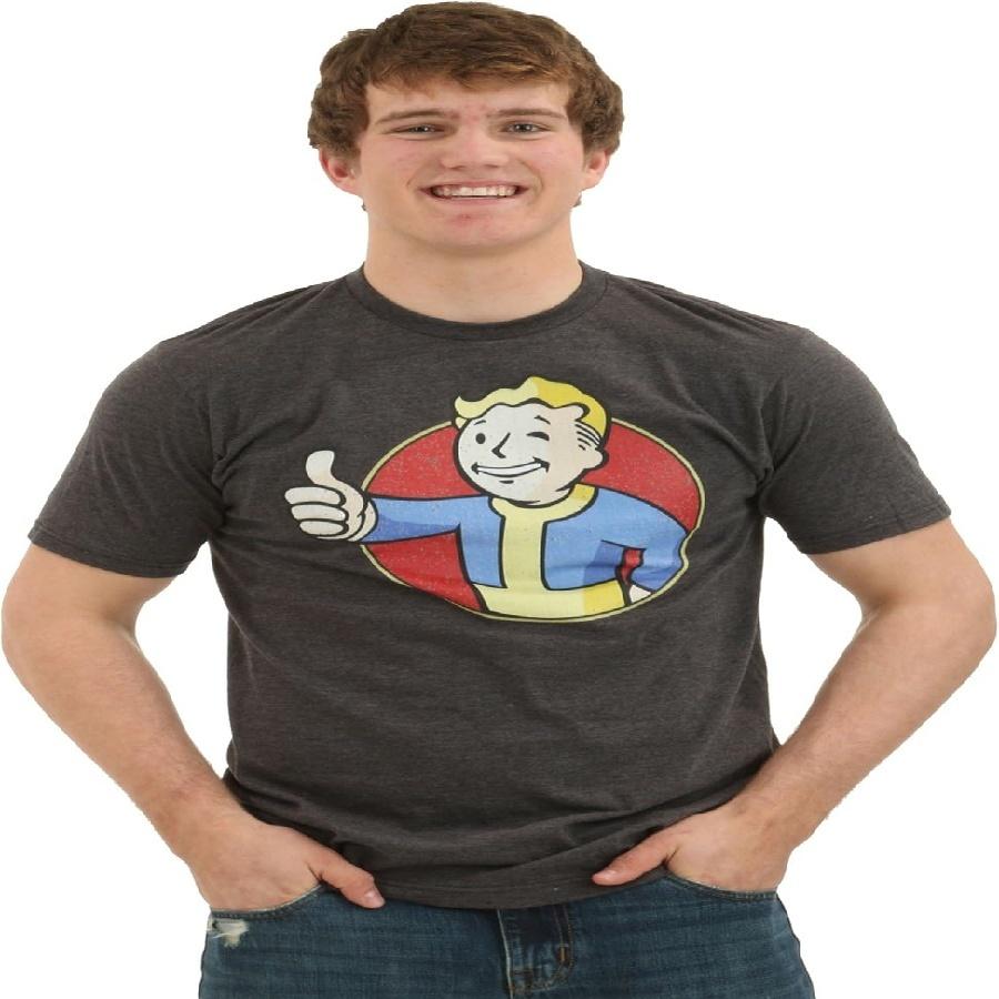 Мужская футболка Fallout Vault Boy L, Черная S чёрный